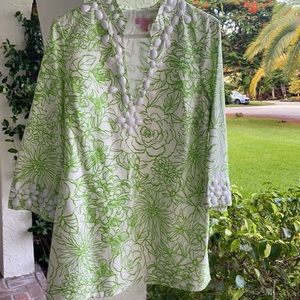 Lilly Pulitzer Beaded Tunic-size 8